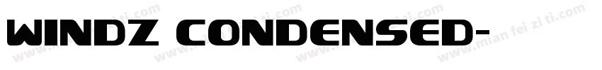 windz condensed字体转换